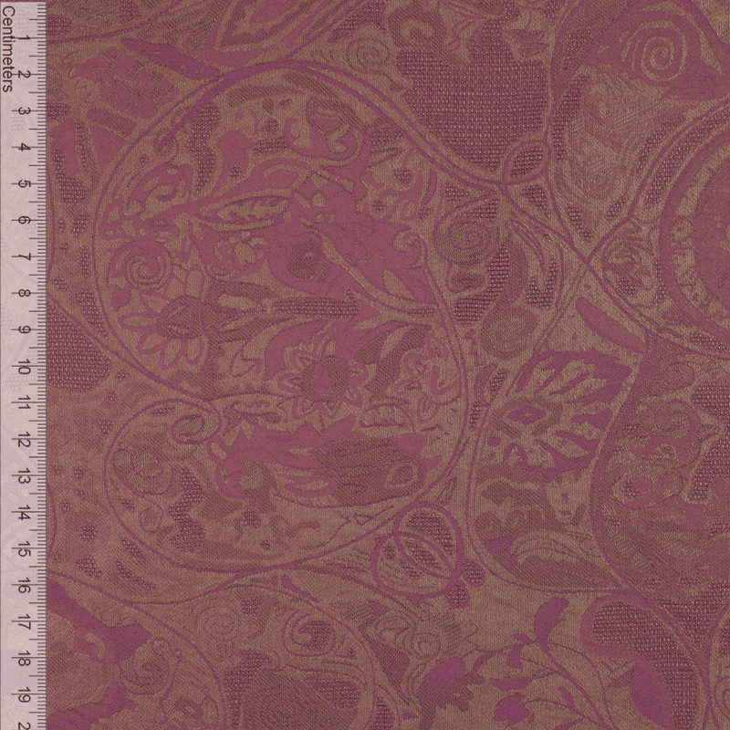 Camille Changeant Old Pink - Viskose/Silke Jacquard