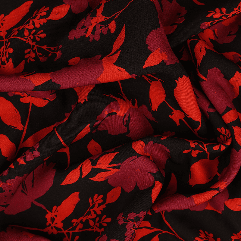 Lava Leaf - Vevd Viskose