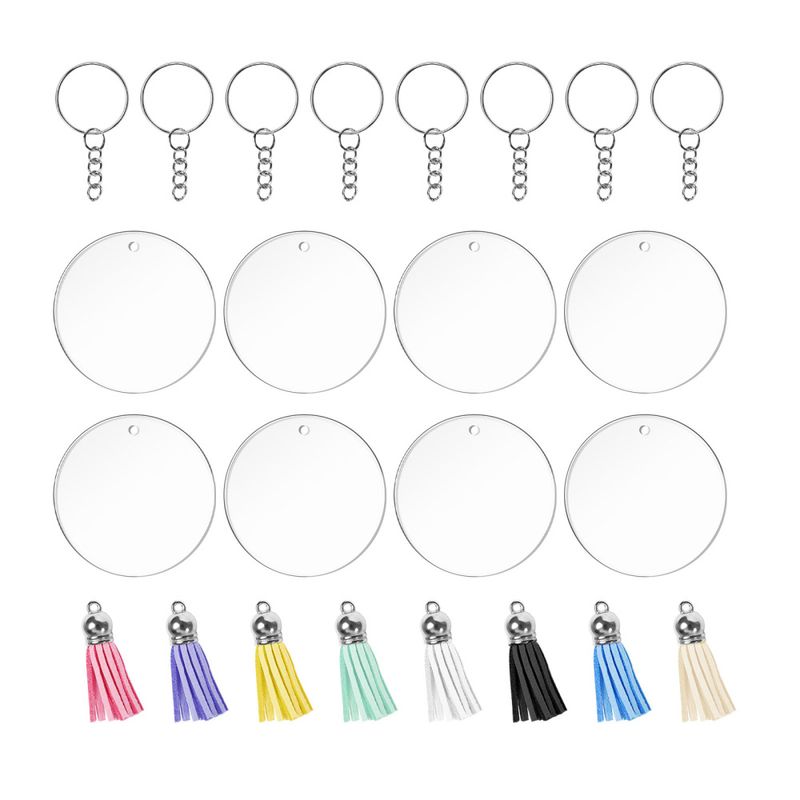 Plastakryl - Nøkkelring m/Dusk 8pk