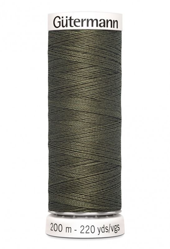 Mørk Khakibrun 676 - Polyester Sytråd 200 m