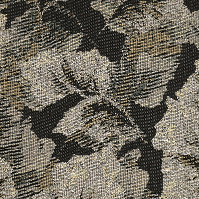 Leaves Beige - Jacquard Metallic