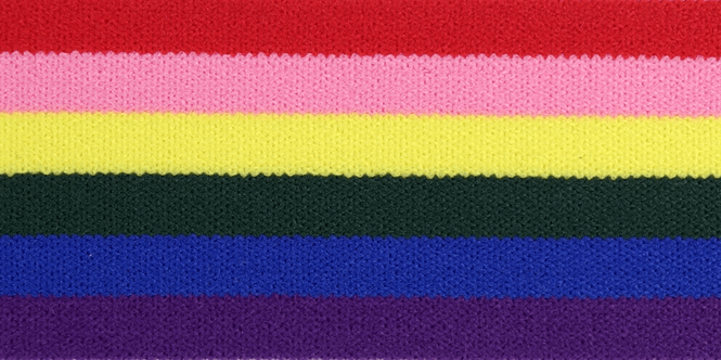 Hovedbilde Regnbue Stripe Strikk 40 mm