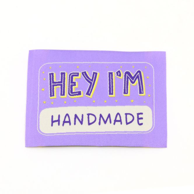 Hovedbilde Hey, I'm Handmade - Merkelapp 57x38 mm