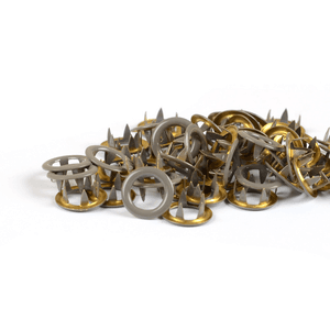 Hovedbilde Taupe TD metalltrykknapper - 10 stk