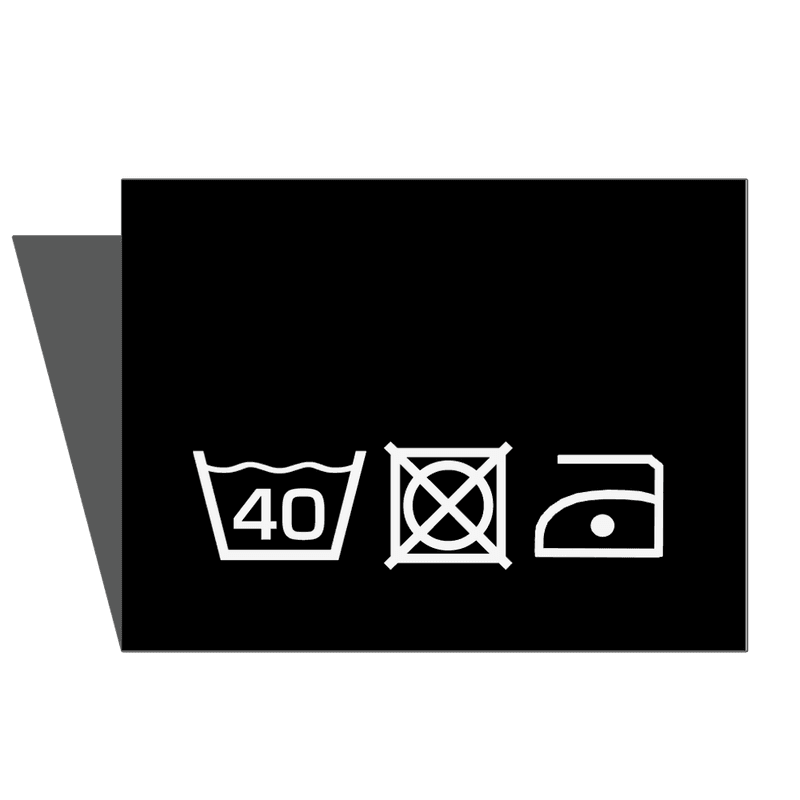 Sort Vaskelapp - 20 stk