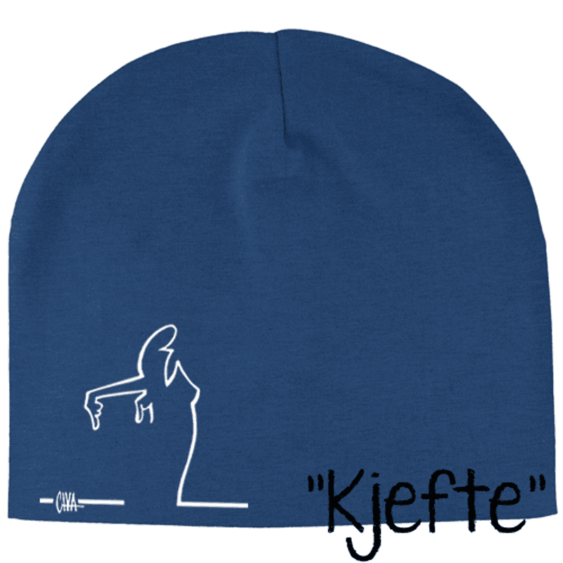 Jeansblå Streken - Lue