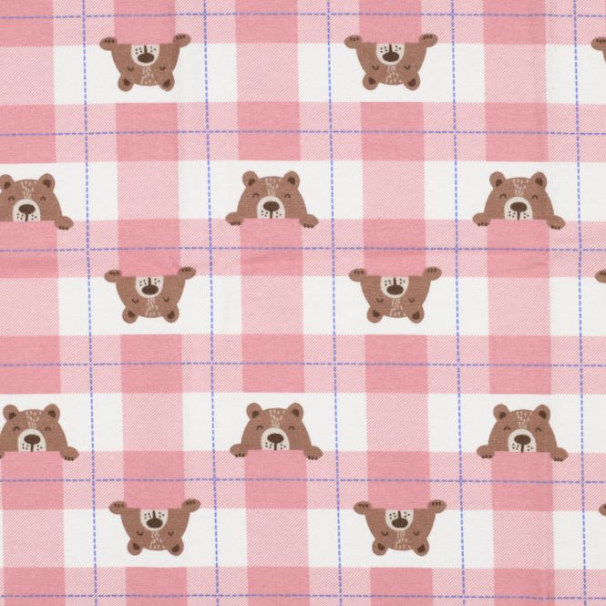 Hovedbilde Peek-a-boo-Bear Rosa - Flanell