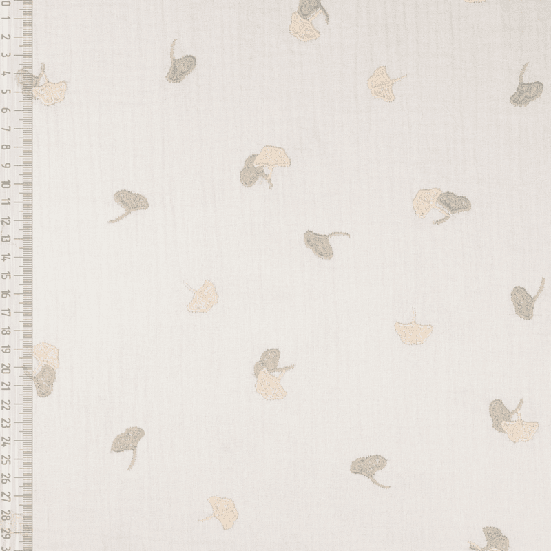 Soft Leaves - Brodert Musselin