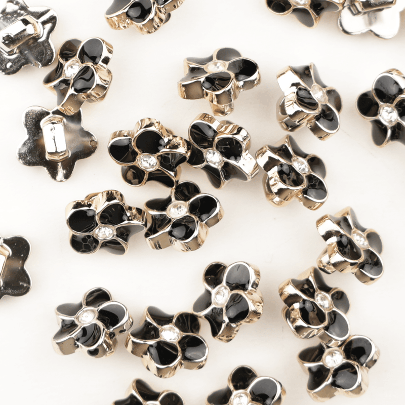 Petit Flower Soirt - 12 mm Resin Knapp