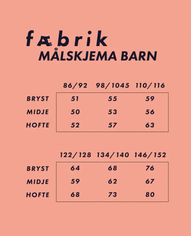 Fæstdrakt Barn - Fæbrik