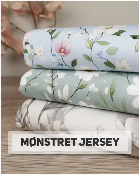 mønstret jersey