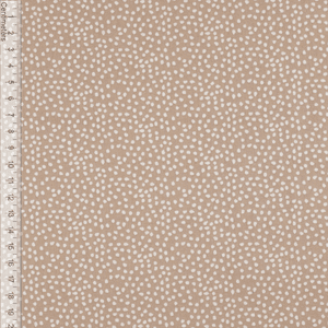 Hovedbilde Dots Beige - Fast Bomull