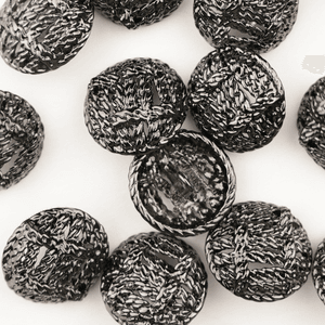 Hovedbilde Wrapped Gunmetal - 20  mm Metall Knapp