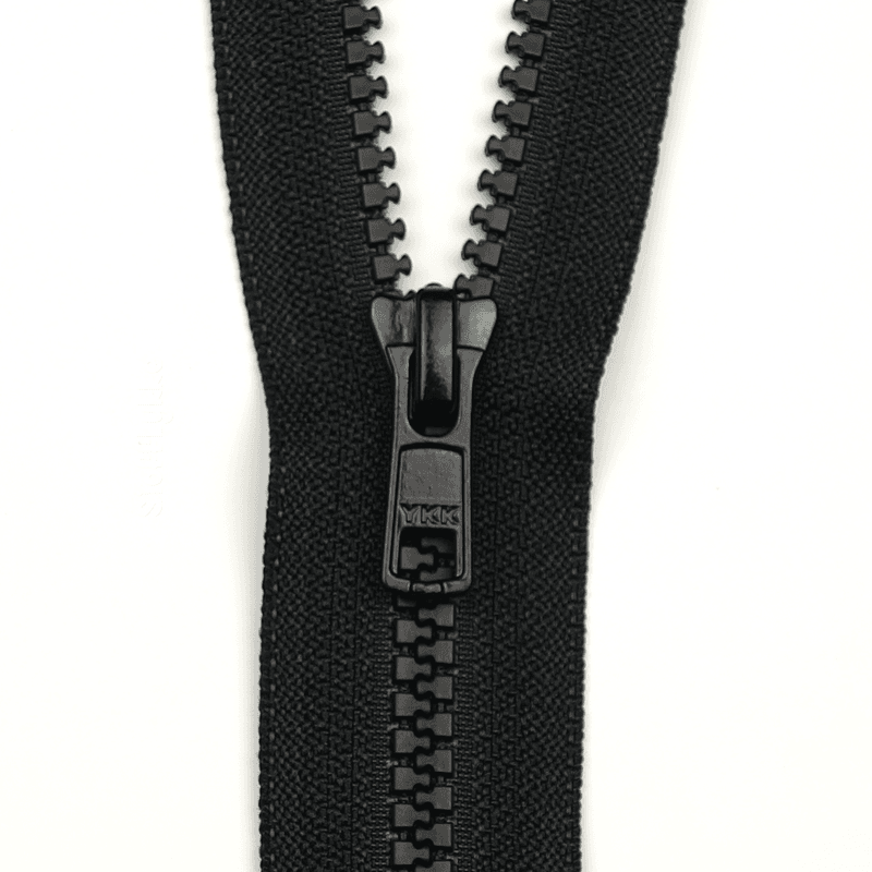 Sort - 2-veis Vislon Glidelås (6 mm)