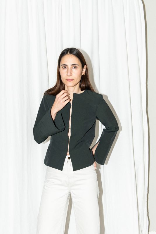 Silhouette Blouse x Trumpet Sleeve - Puff and Pencil