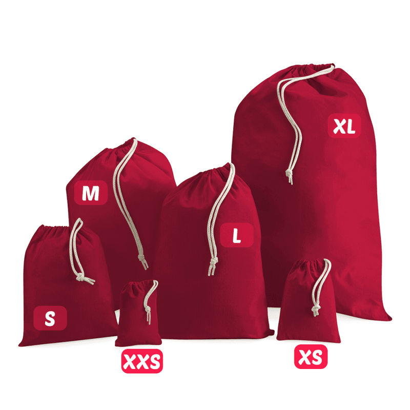 Rød Julesekk - Cotton Stuff Bag W115