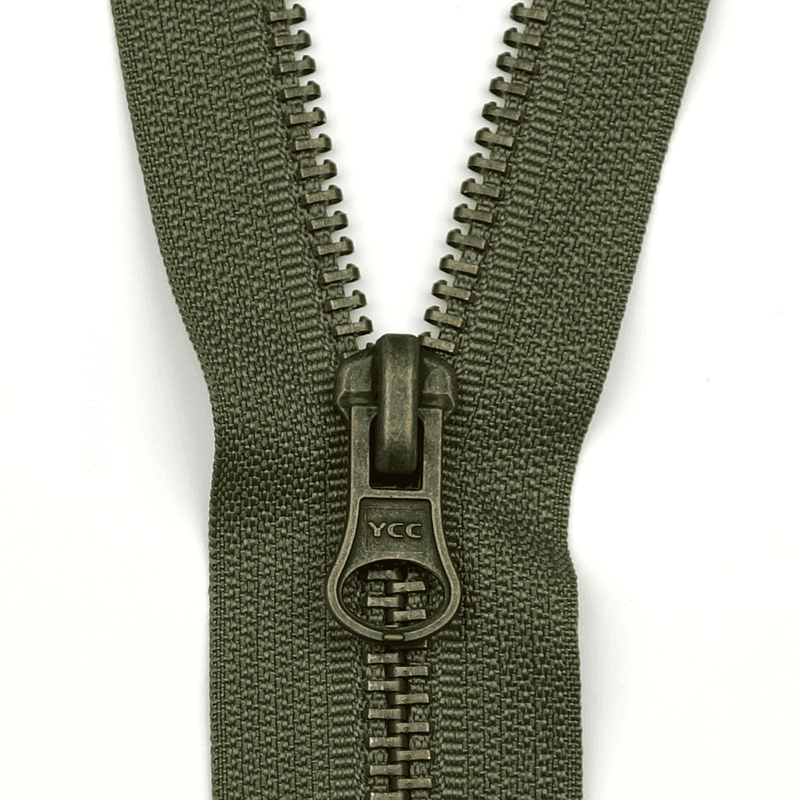 Hunter - Antikk Messing Glidelås (6 mm)