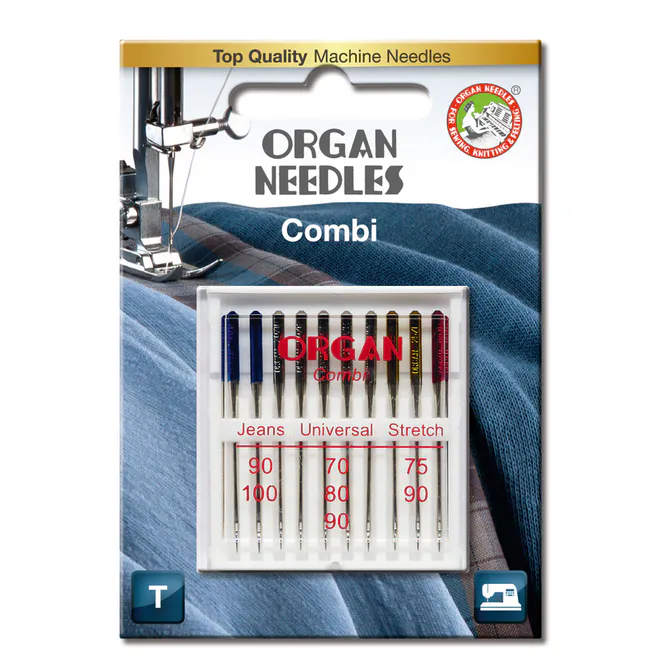 Hovedbilde Organ Symaskinnåler Kombiboks 70-100 10pk