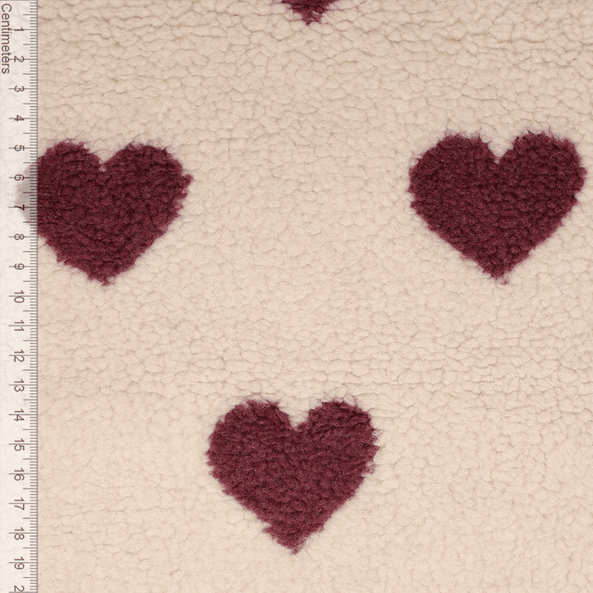 Hovedbilde Burgundy Hearts - Teddy